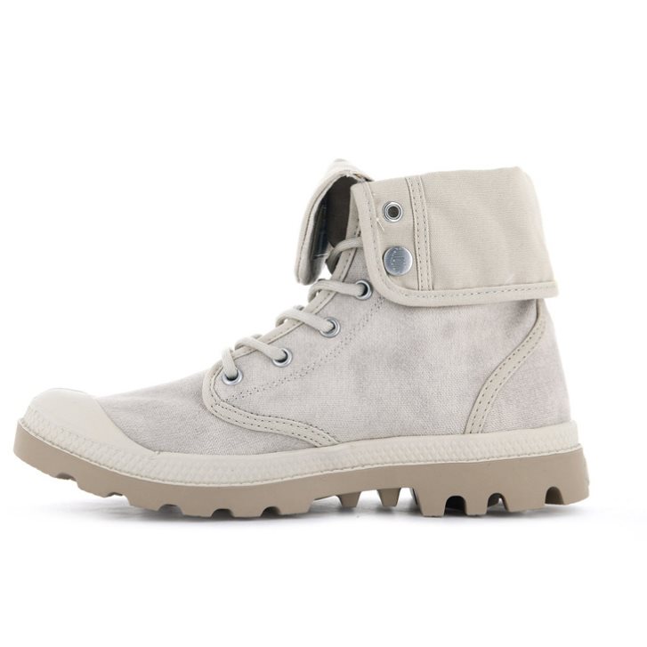 Dámské Boty Palladium Pampa Baggy WAX Světle Šedé | CZ CIS-94J